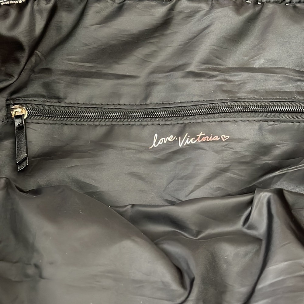 Victoria's Secret Pink & Cream Canvas Tote Bag - Picture 10 of 15
